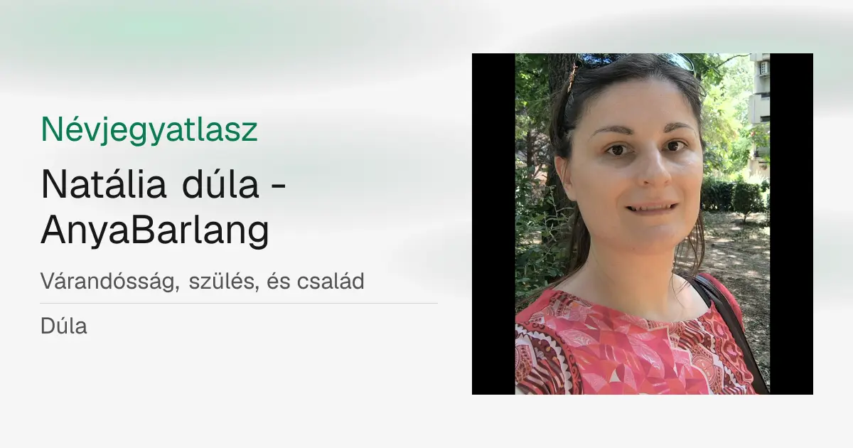 A profil névjegy képe
